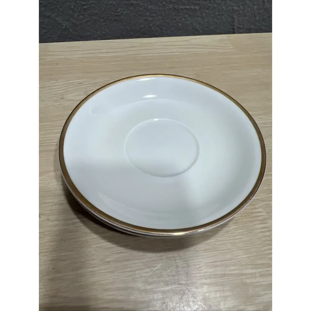 Set of 2 Vintage Regal Manor Robinson Design White Fine China Cup Saucer Japan